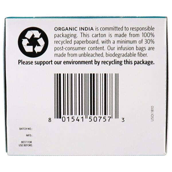 Comprar Tulsi Cleanse Tea Stressing & Detoxifying - 18 Saquinhos de Chá Organic India - Imagem 5