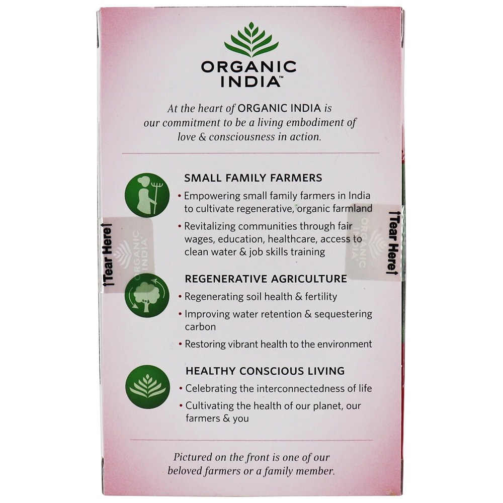 Comprar Tulsi Tea Canela Rose - 18 Saquinhos de Chá Organic India - Imagem 3