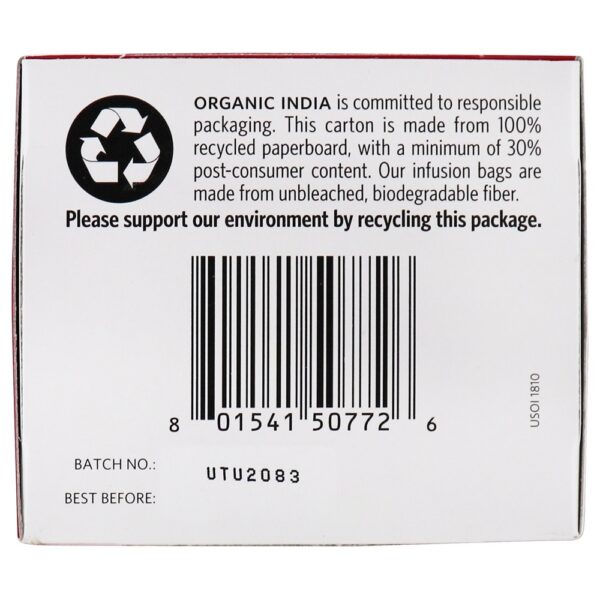 Comprar Tulsi Tea Canela Rose - 18 Saquinhos de Chá Organic India - Imagem 5