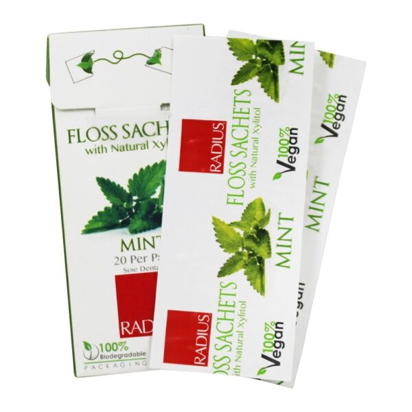 Comprar Sachetas de fio dental com hortelã de xilitol natural - Pacote 20 Radius - Imagem 5