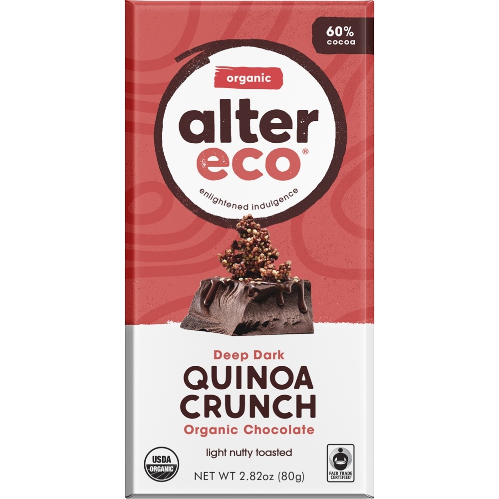 Comprar Chocolate Orgânico 60 % Cacau Quinoa Crunch Escuro - 2.82 oz. Alter Eco