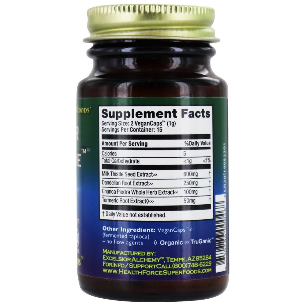 Comprar Versão de resgate hepático 6 - 30 Tampas veganas HealthForce Superfoods - Imagem 2