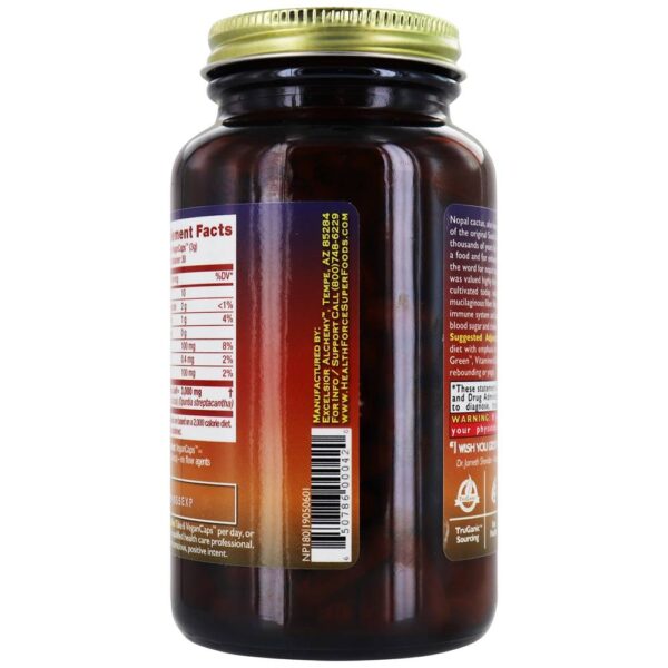 Comprar Açúcar no sangue Nopal - 180 Tampas veganas HealthForce Superfoods - Imagem 4