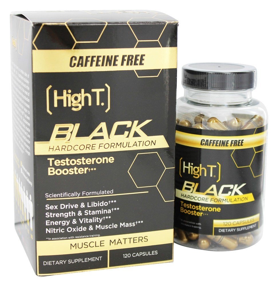 Comprar Preto Testosterona Intensificador Hardcore Formulação Cafeína Livre - Cápsulas 120 High T