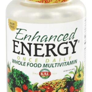 Comprar Aprimorada Energia Uma vez Diário Inteiro Comida Multivitamina Ferro Livre - 60 Comprimidos vegetarianos Kal