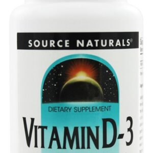 Comprar Vitamina D3 Osso e Saúde Imune 5000 IU - 200 Softgels Source Naturals