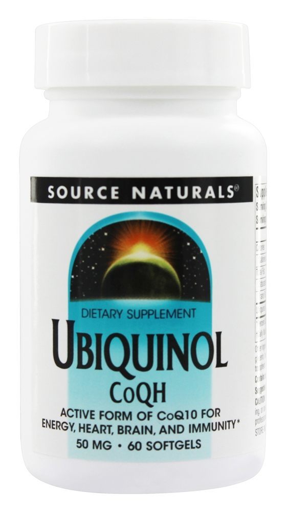 Comprar Ubiquinol CoQH forma ativa de CoQ10 para cérebro do coração e imunidade 50 mg. - 60 Softgels Source Naturals
