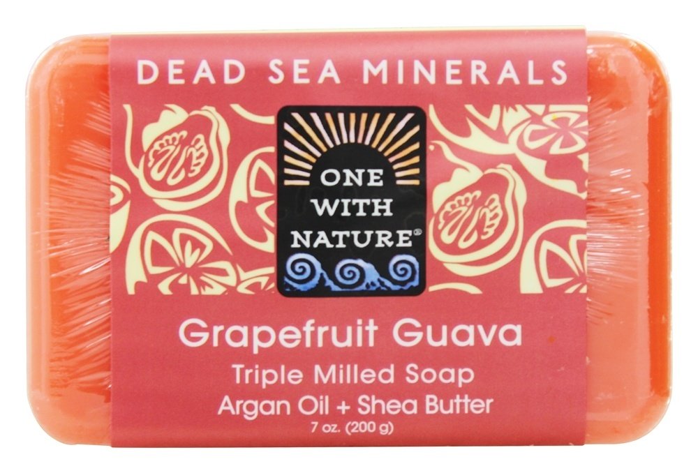 Comprar Morto Sea Minerals Triplo Barra Moída Sabonete Toranja Goiaba - 7 oz. One With Nature