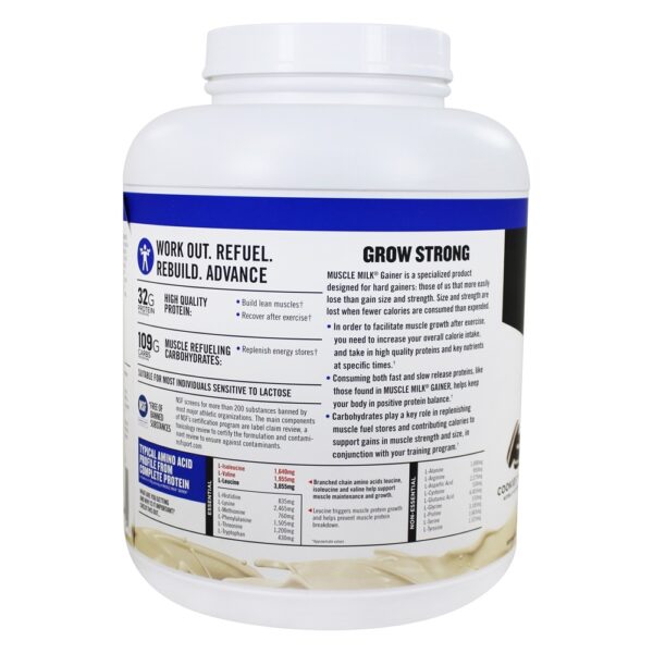 Comprar Músculo Leite Genuíno Alto Proteína Gainer Pó Beber Misturar Bolinhos N' Creme - 5 lbs. Cytosport - Imagem 5