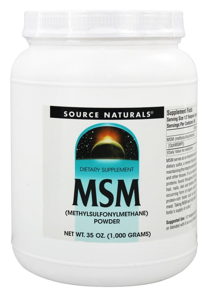 Comprar MSM Metilsulfonilmetano Pó - 35 oz. Source Naturals