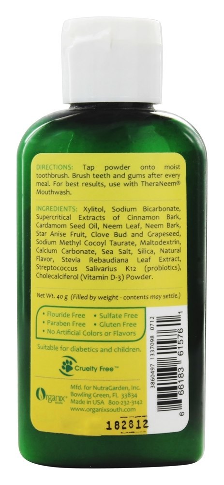 Comprar Theraneem Naturals Neem Dente & Goma Pó Suave Canela Therape - 40 Grama (s) Organix South - Imagem 2