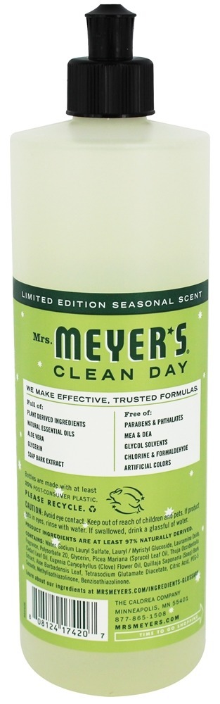 Comprar Dia limpo, prato líquido, sabão, iowa, pinho - 16 fl. oz. Mrs. Meyer's - Imagem 2