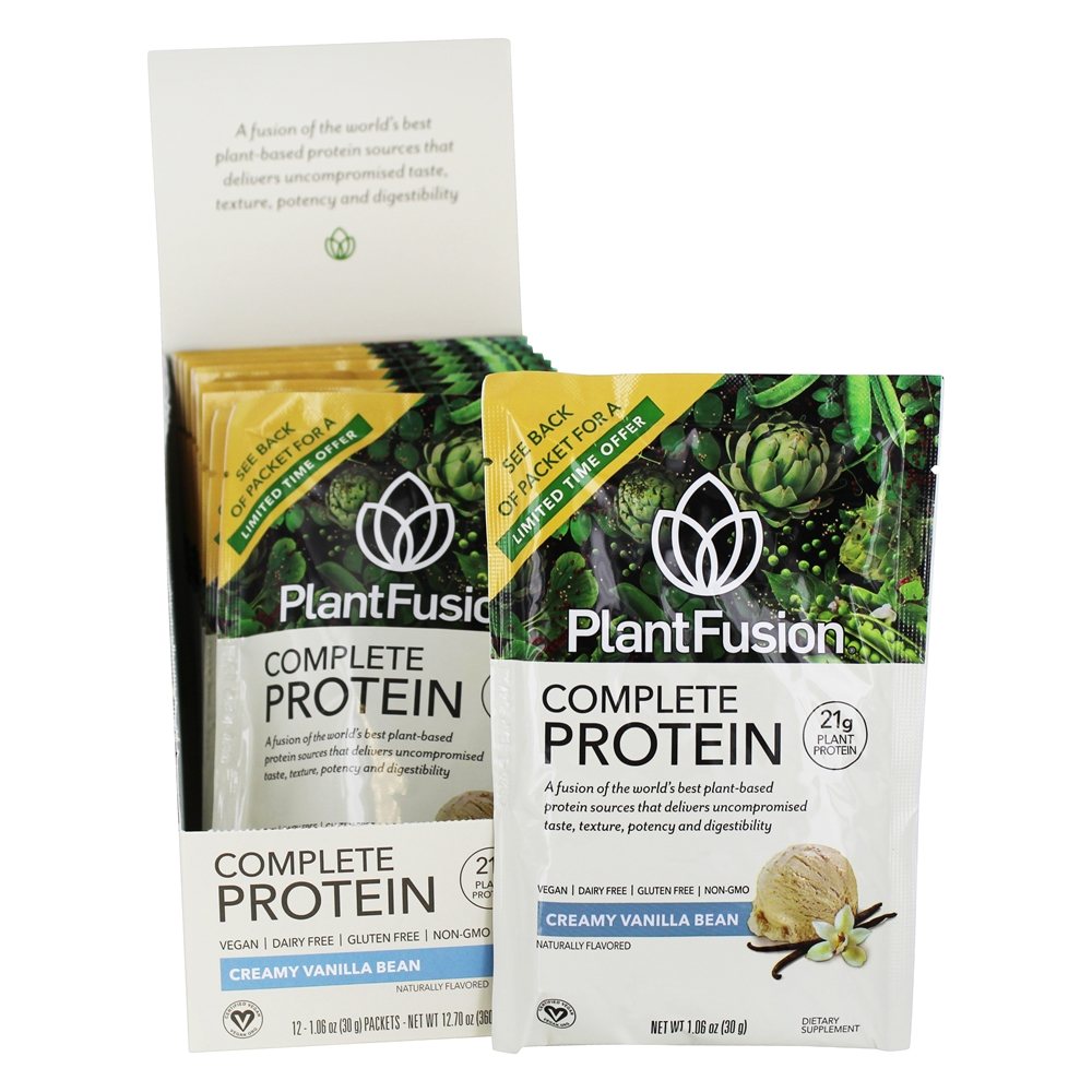Comprar Feijão De Baunilha De Proteína Completa De Plantas - 12 Pacotes (s) PlantFusion