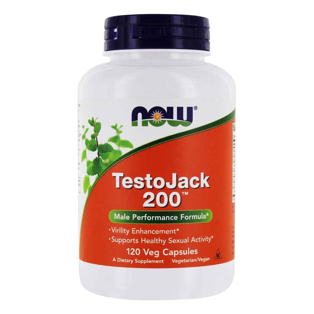 Comprar TestoJack 200 Fórmula masculina de desempenho - Cápsulas vegetarianas 120 NOW Foods