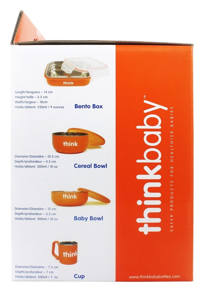 Comprar Completo BPA-Free Alimentação Laranja - 1 conjunto (s) Thinkba - Imagem 3