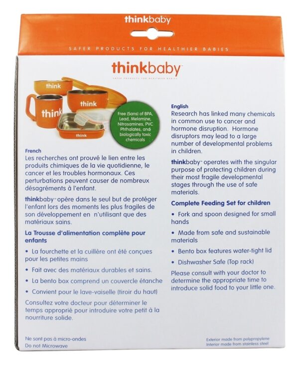 Comprar Completo BPA-Free Alimentação Laranja - 1 conjunto (s) Thinkba - Imagem 4