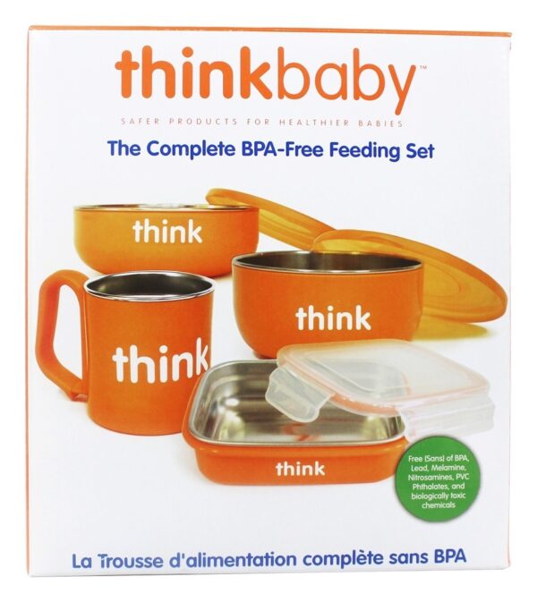 Comprar Completo BPA-Free Alimentação Laranja - 1 conjunto (s) Thinkba - Imagem 5