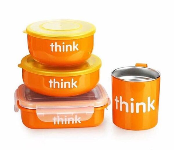 Comprar Completo BPA-Free Alimentação Laranja - 1 conjunto (s) Thinkba - Imagem 6