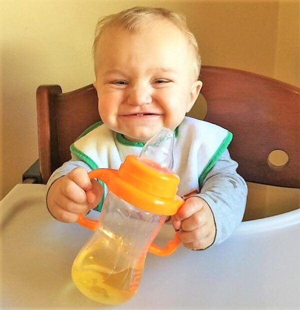 Comprar Sippy Copo Etapa C 9 Mês para 2 Anos Laranja - 9 oz. Thinkba - Imagem 4