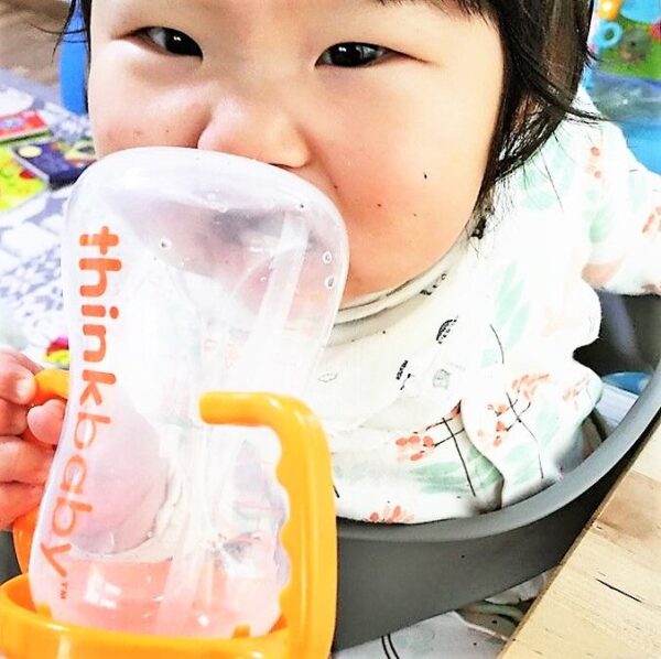 Comprar Sippy Copo Etapa C 9 Mês para 2 Anos Laranja - 9 oz. Thinkba - Imagem 7