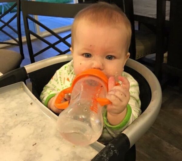 Comprar Sippy Copo Etapa C 9 Mês para 2 Anos Laranja - 9 oz. Thinkba - Imagem 8