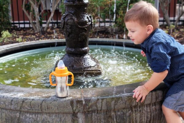 Comprar Sippy Copo Etapa C 9 Mês para 2 Anos Laranja - 9 oz. Thinkba - Imagem 9