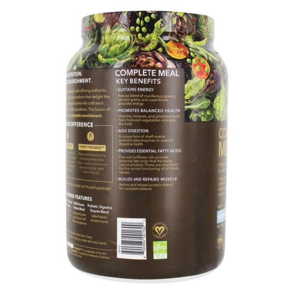 Comprar Feijão de baunilha cremoso de proteína vegetal completa - 2 lb. PlantFusion - Imagem 4