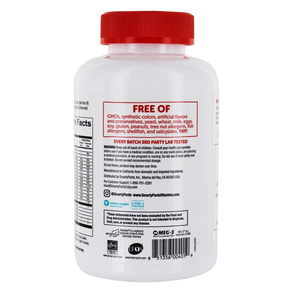 Comprar Multivitamínico Infantil Completo - 120 Gummies SmartyPants - Imagem 3