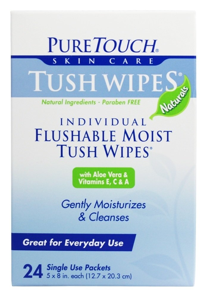 Comprar Individual Flushable úmido Ora Toalhetes Naturals - 24 Pacotes (s) Pure Touch Skin Care