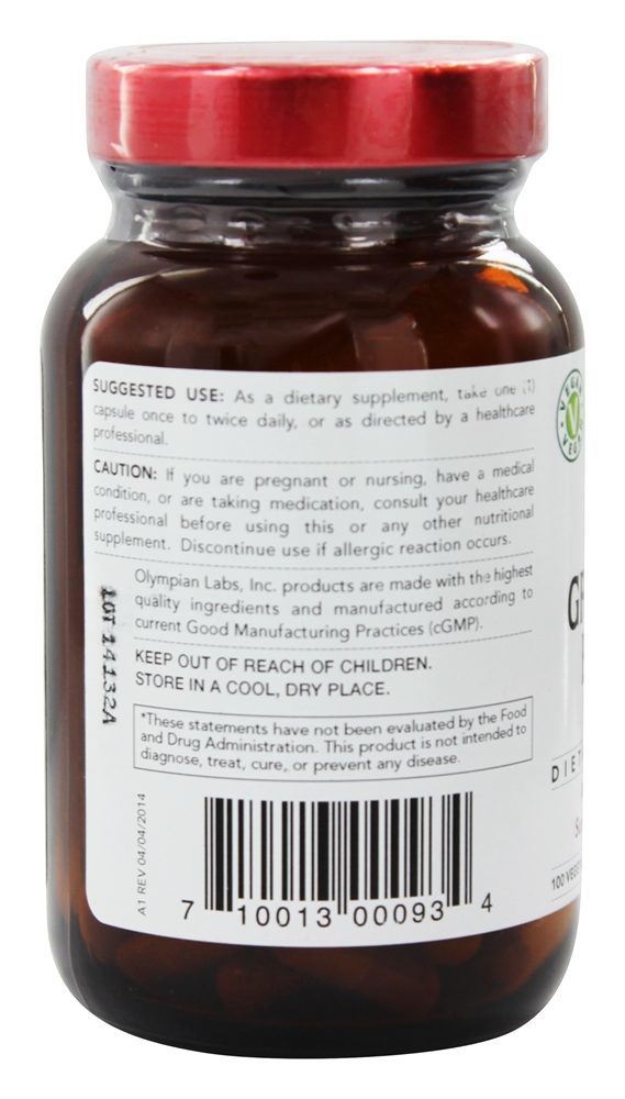 Comprar Força Extra da Semente de Uva 200 mg. - Cápsulas vegetarianas 100 Olympian Labs - Imagem 3