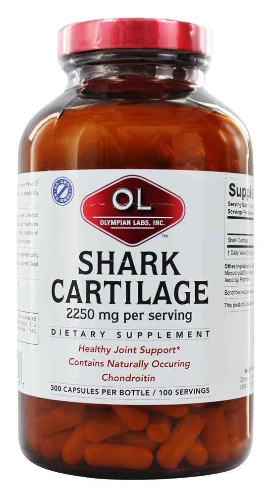 Comprar Cartilagem de Tubarão 2250 mg. - Cápsulas 300 Olympian Labs