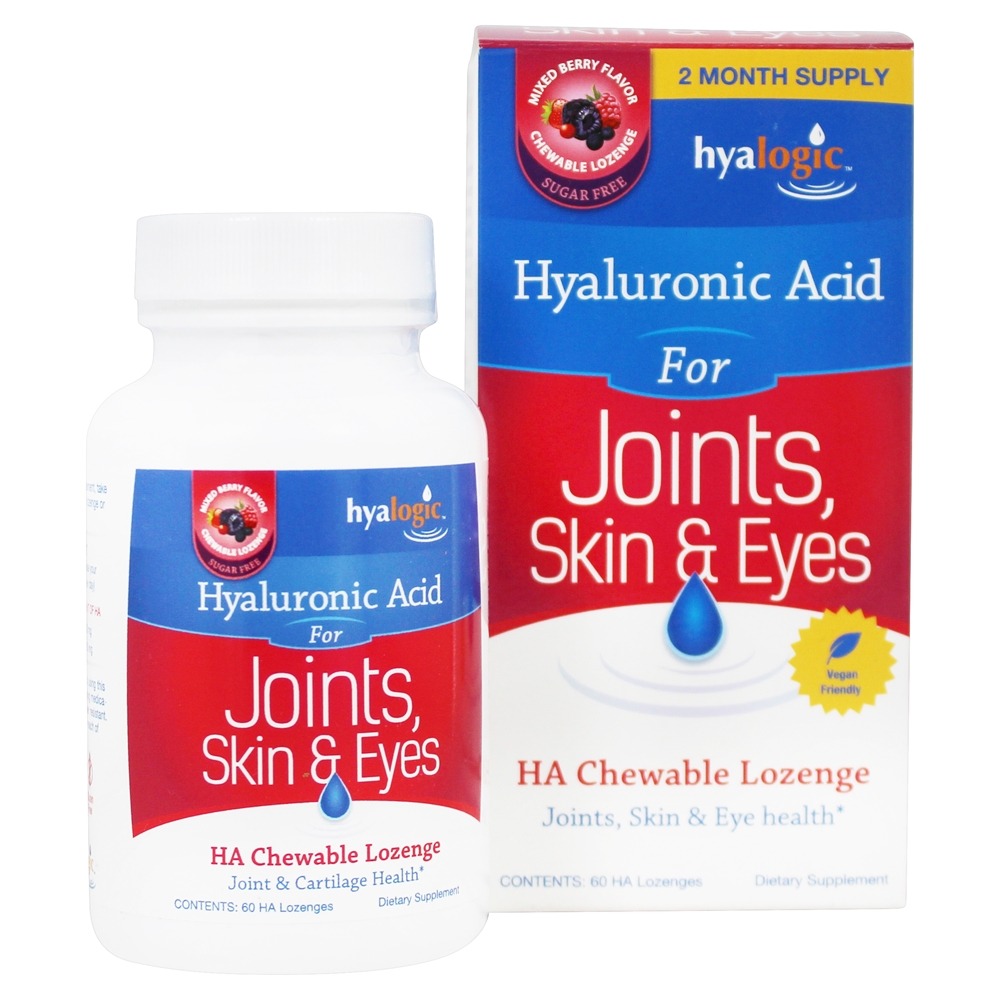 Comprar Ácido Hialurônico para Articulações, Pele e Olhos - 60 Pastilhas mastigáveis Hyalogic
