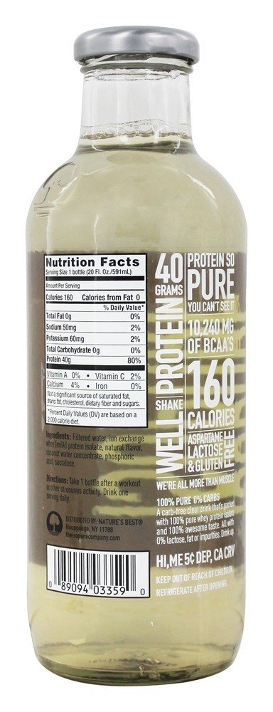 Comprar Isopure Zero Carb RT Coco - 20 fl. oz. Nature's Best - Imagem 2