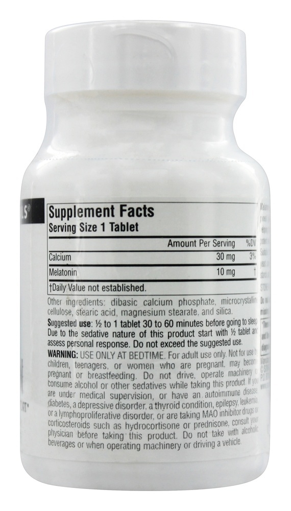 Comprar Melatonina 10 mg. - 120 Tablets Source Naturals - Imagem 2