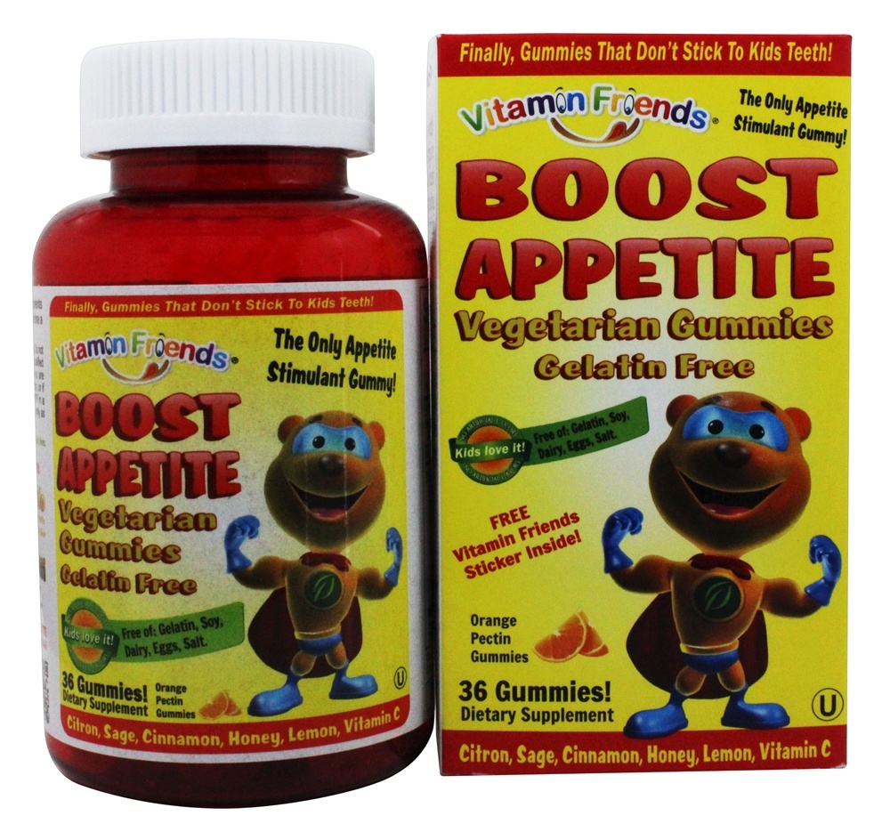 Comprar Aumente o Apetite Sabor Laranja Vegetariano - 36 Gummies Vitamin Friends