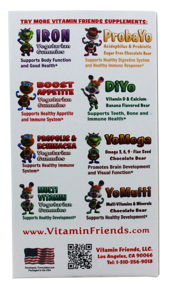 Comprar Aumente o Apetite Sabor Laranja Vegetariano - 36 Gummies Vitamin Friends - Imagem 3