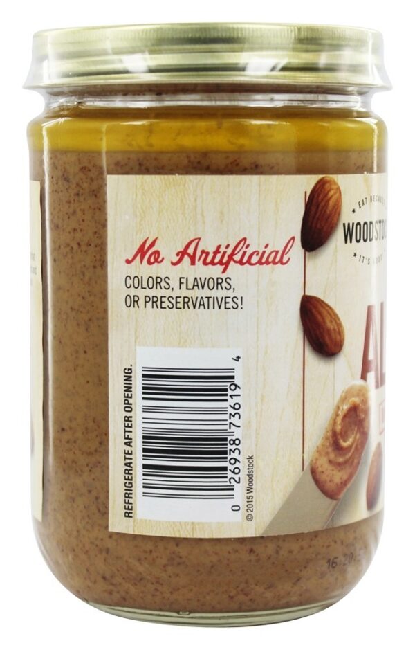 Comprar Manteiga De Amêndoa Natural All-Smooth Sem Sal - 16 oz. Woodstock Farms - Imagem 4