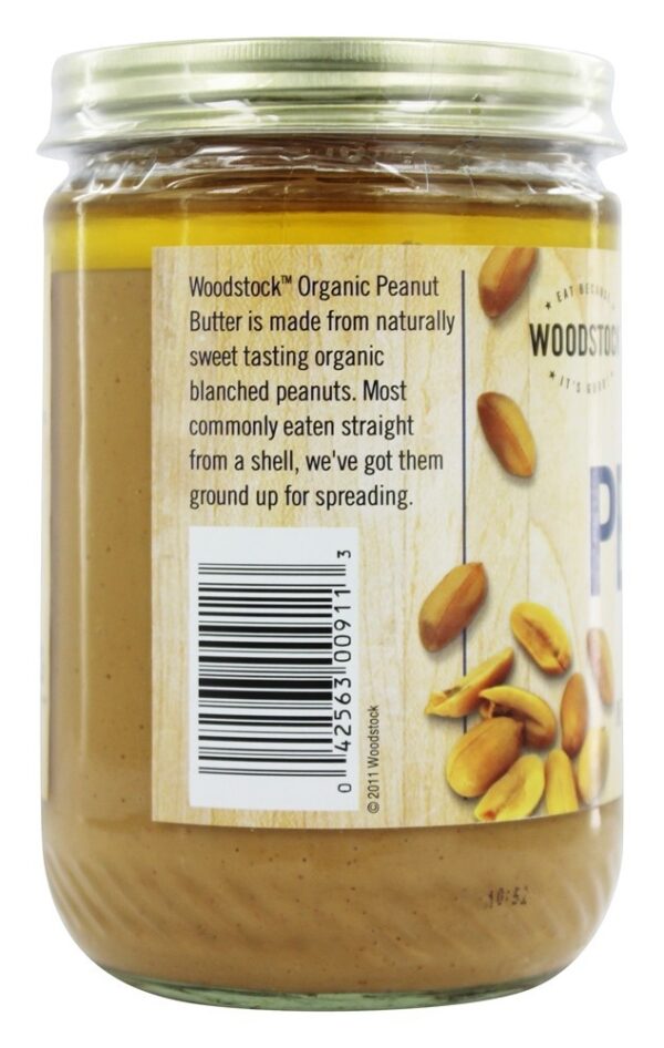 Comprar Orgânico Amendoim Manteiga Alisar - 16 oz. Woodstock Farms - Imagem 4