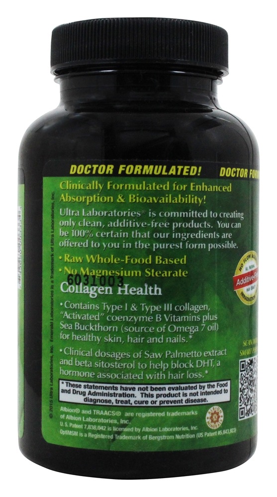 Comprar Cabelo De Colágeno, Pele E Unhas - Cápsulas vegetarianas 90 Emerald Labs - Imagem 3