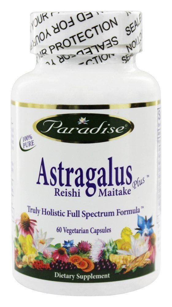 Comprar Astrágalo Reishi Maitake Mais - Cápsulas vegetarianas 60 Paradise Herbs