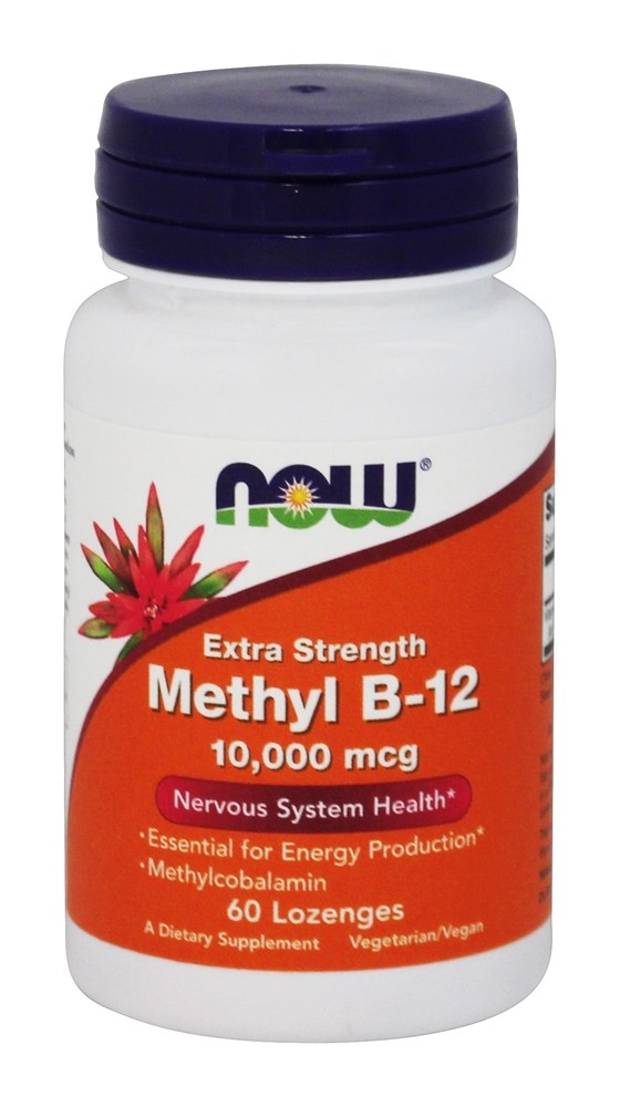 Comprar Metil B12 10000 mcg. - 60 Pastilhas NOW Foods