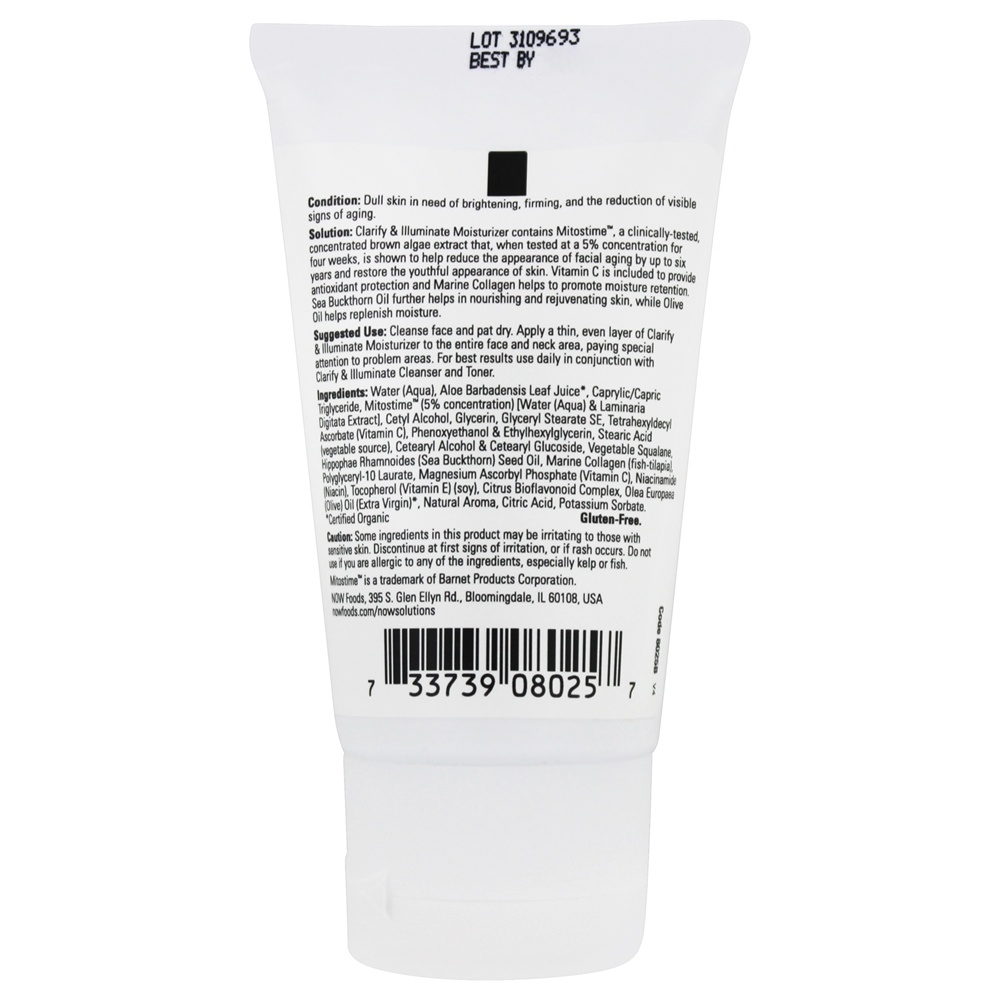Comprar NOW Solutions esclarece e ilumina a fórmula de recondicionamento da pele hidratante - 2 fl. oz. NOW Foods - Imagem 2