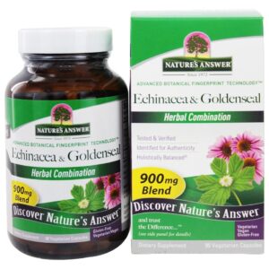 Comprar Echinacea Erva e Raiz & Goldenseal Raiz De ervas Misturar - Cápsulas vegetarianas 90 Nature's Answer