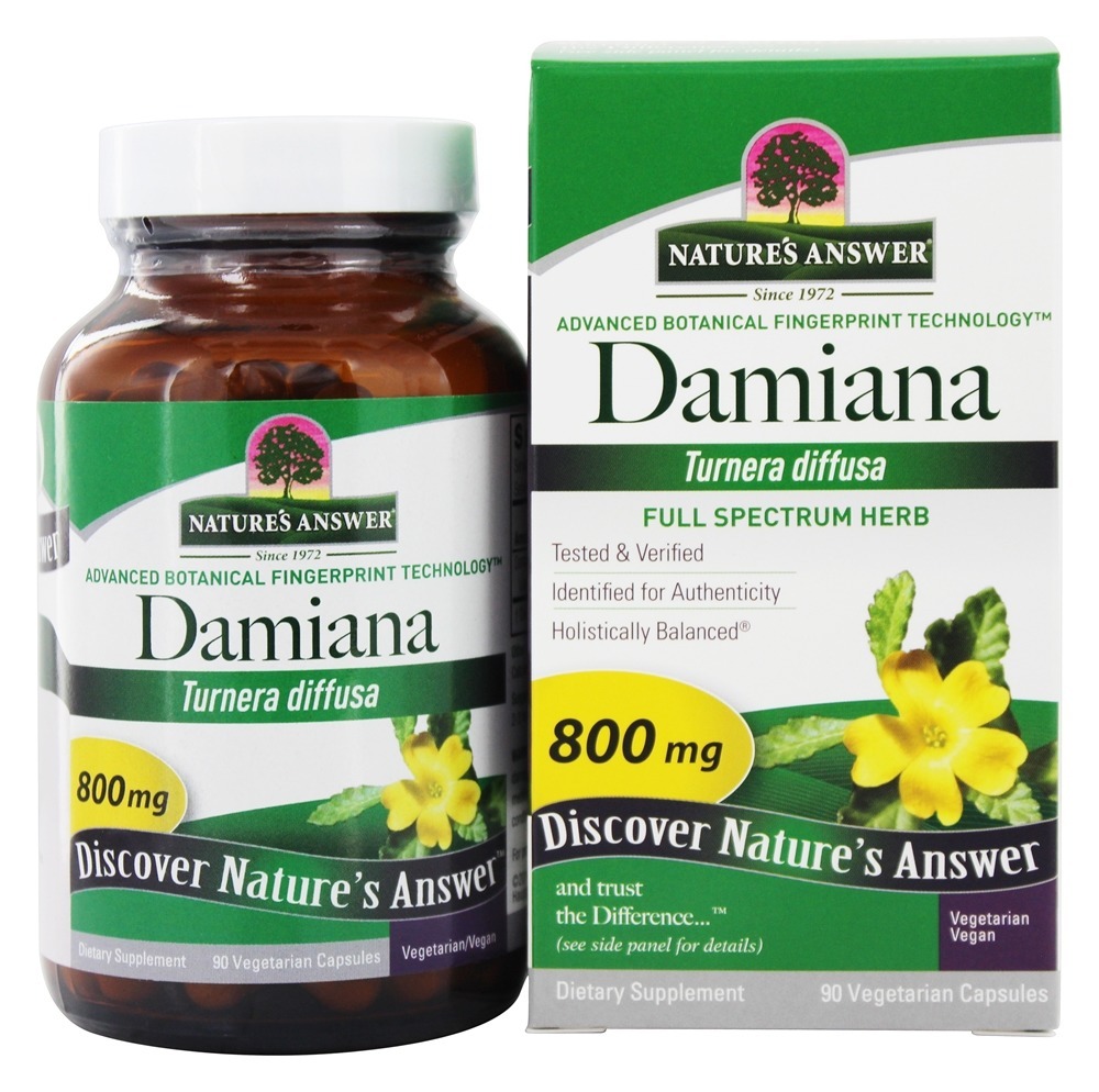 Comprar Damiana Folha único Erva Completar - Cápsulas vegetarianas 90 Nature's Answer