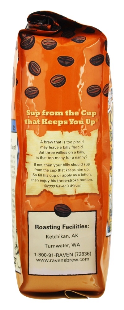 Comprar Três Pica-pau Cassetete Cabra Orgânico Inteiro Feijão Café - 12 oz. Raven's Brew Coffee - Imagem 4