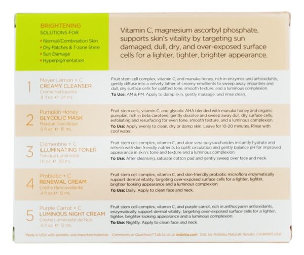 Comprar Kit de Introdução ao Brightening - 5 Peça (s) Andalou Naturals - Imagem 5