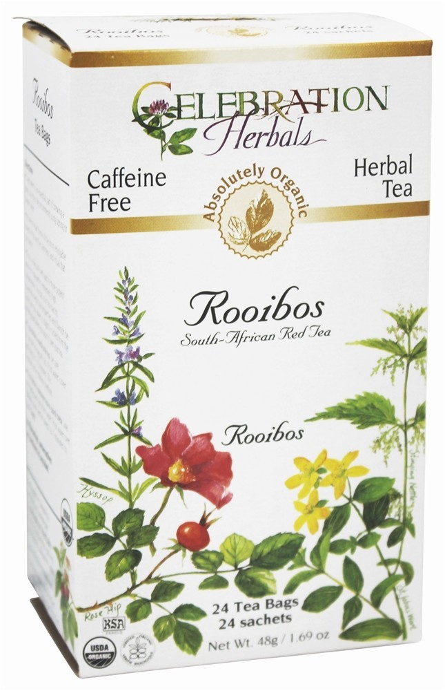 Comprar Sem cafeína orgânica Rooibos chá verde vermelho chá de ervas - 24 Saquinhos de Chá Celebration Herbals