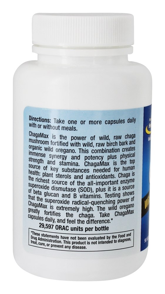 Comprar Poder da Natureza ChagaMax - Cápsulas vegetarianas 90 North American Herb & Spice - Imagem 3