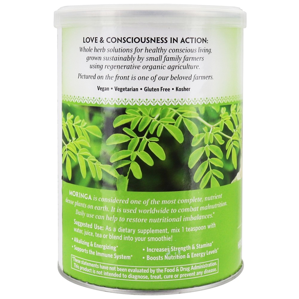 Comprar Folha de Moringa em Pó Nutrição Essencial - 8 oz. Organic India - Imagem 3