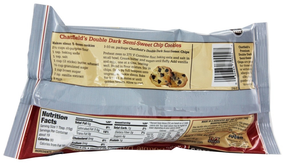 Comprar Chips de chocolate semi-doces escuros duplos - 10 oz. Chatfield's - Imagem 2